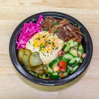 Beef Shawarma (hummus bowl)