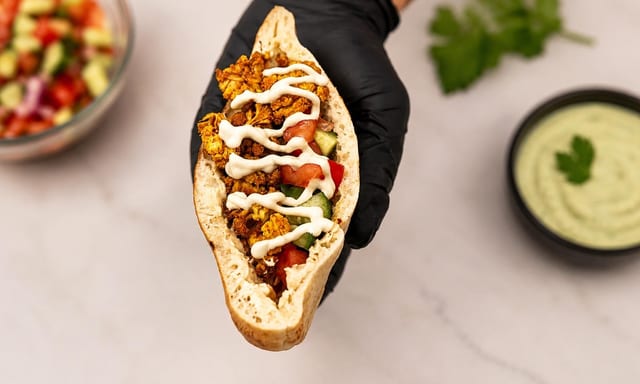 Cauliflower Shawarma (Pita).
