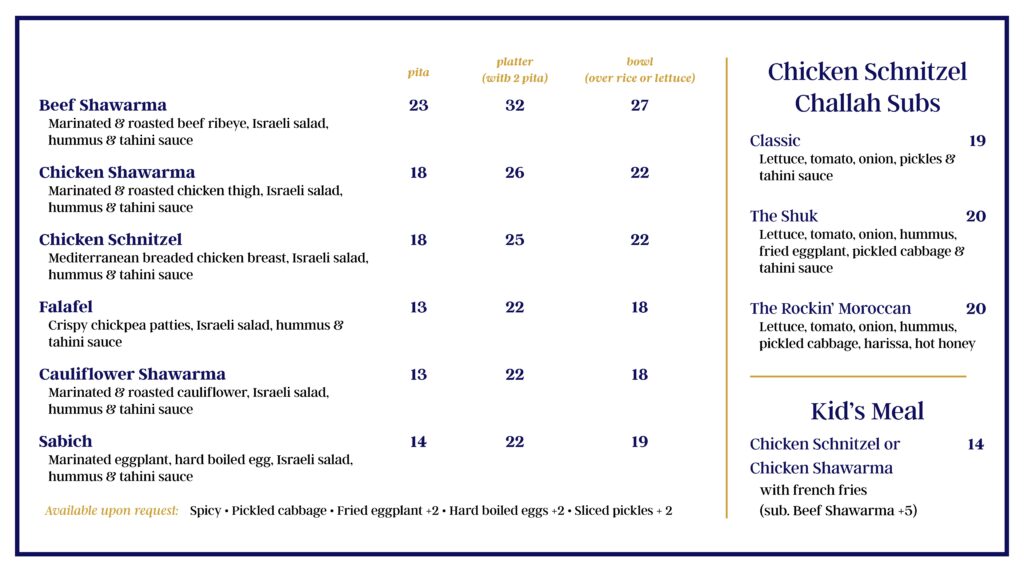 Takeout and Delivery Menus - Tavlin Market, call 516-2219008 to order.